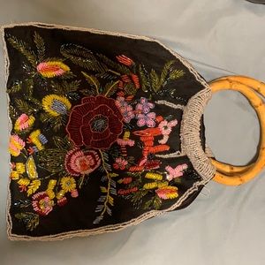 Beautiful multicolored sequence bag